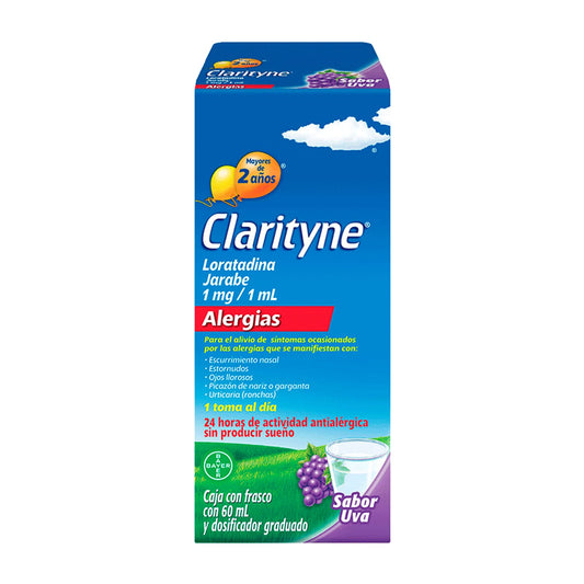 Clarityne Loratadina Jarabe Uva 60 mL