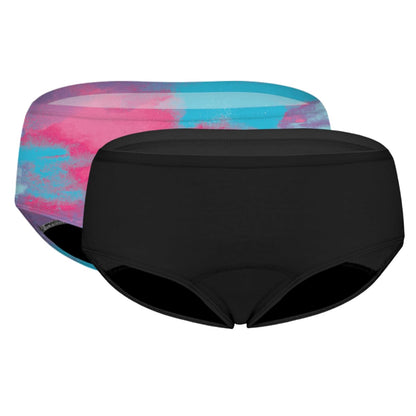 Hanes Panty de Algodón para Niña, Paquete de 6 - 10 Años - Negro - estampado