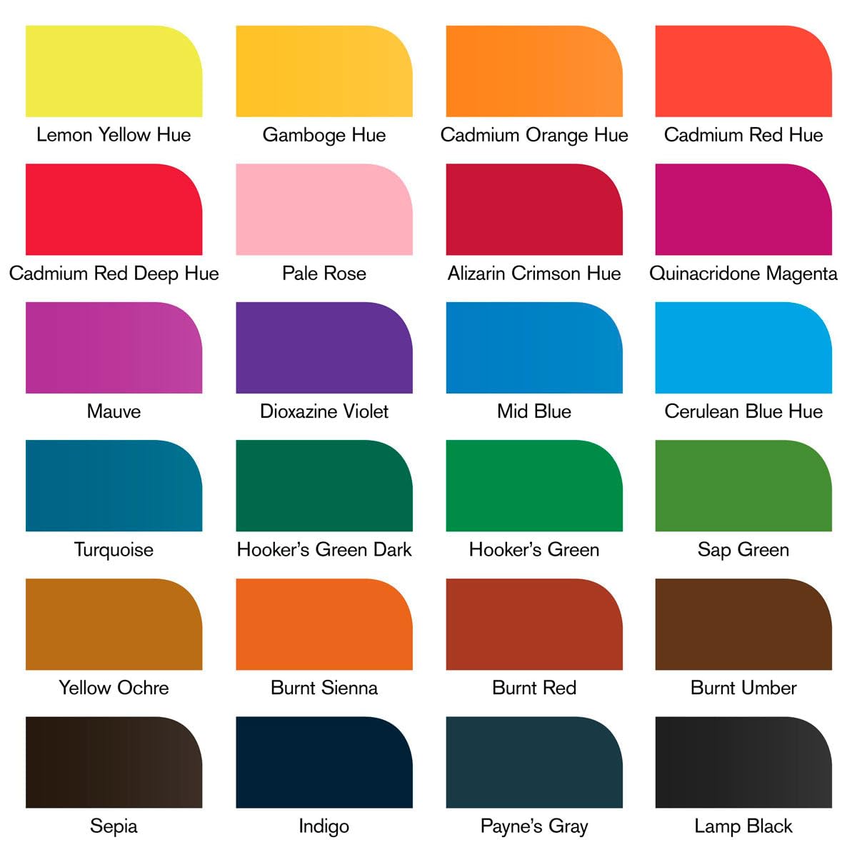 Winsor & Newton ProMarker - Juego de brochas de 24 unidades, colección básica
