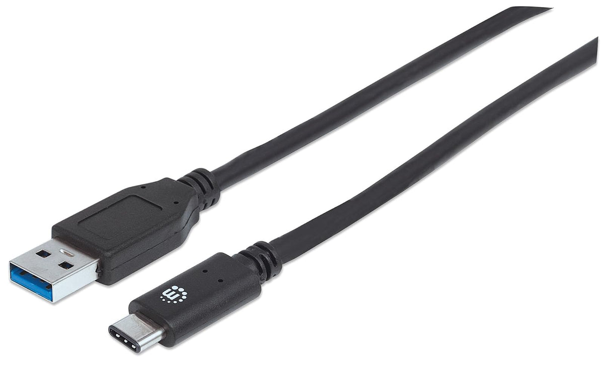 Manhattan CB-1319 Cable USB-C V3.1, C-A 1.0M Negro,