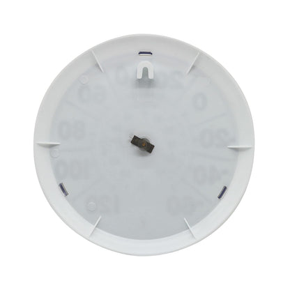Springfield Termómetro de Esfera Grande para Interiores y Exteriores, inalámbrico con números Grandes fáciles de Leer, Esfera de 8 Pulgadas para Uso en Patio, Piscina o Interior, Acabado Blanco