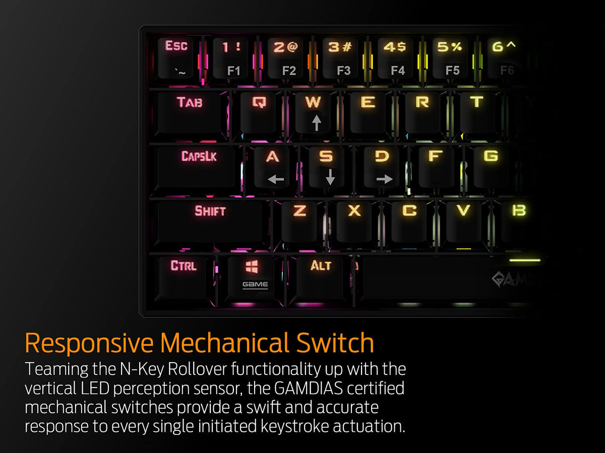 GAMDIAS Teclado Hermes E3