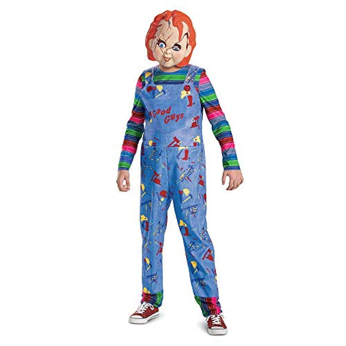 Disfraz de Chucky para niños, Disfraz Oficial de Chucky, Disfraz de Chucky, Disfraz clásico de niño, Talla M (7-8)