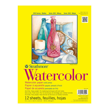 Strathmore 360-109 Block Watercolor 9X12 plg