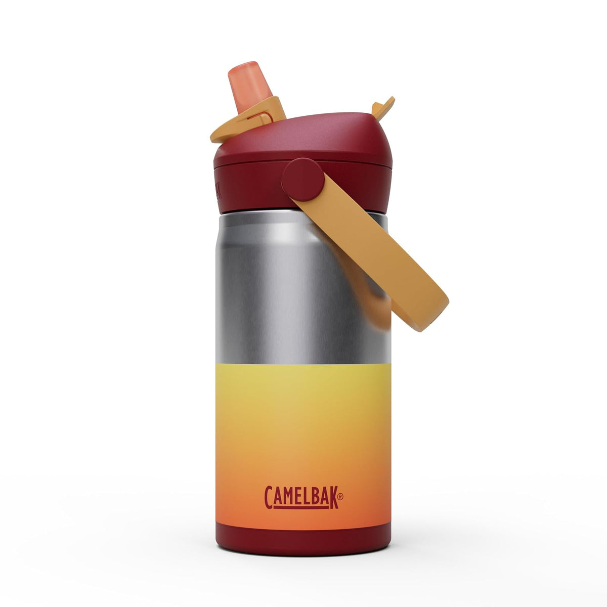 CamelBak Thrive - Botella de Agua de Acero Inoxidable para niños con popote, 12 onzas