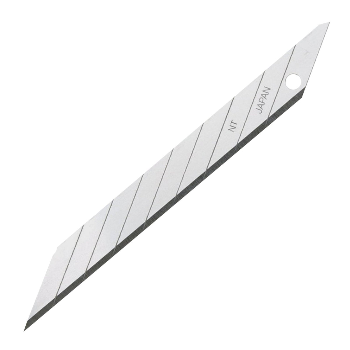 NT Cutter Cuchillas de Precisión 9 mm, 30 Grados - 30 degree - Acero al carbono, paquete de 50