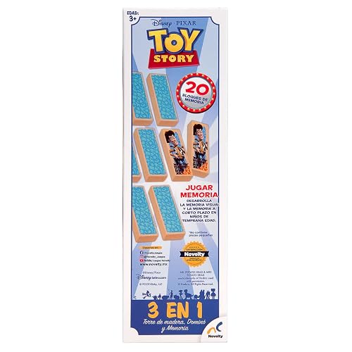Novelty Corp - Juego de Mesa para Niños Torre de Madera 3 en 1 Toy Story