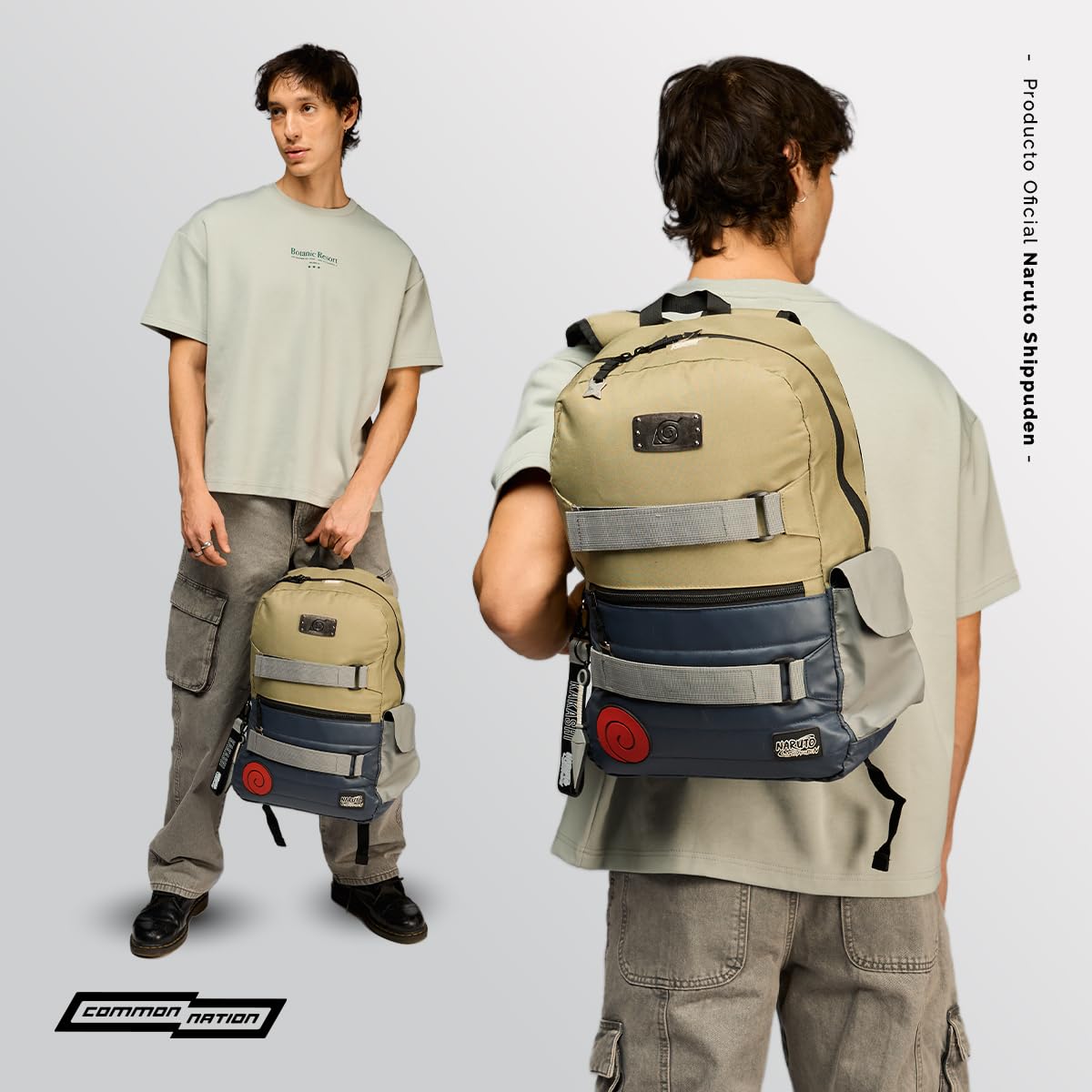 Naruto NTS005-BP156A Mochila Kakashi 19L, Verde, Grande