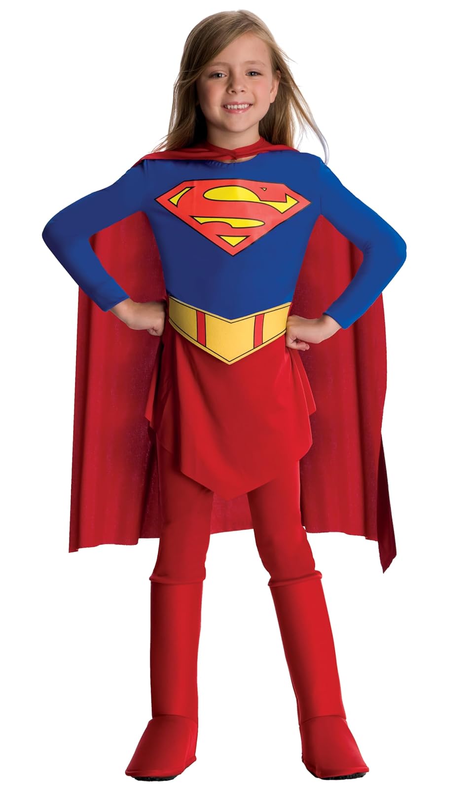 Rubies Supergirl Child Costume, Small - Petite Plus Size - Rojo - empaque estándar