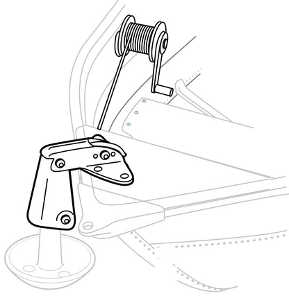 attwood 13710-4 Sistema de elevación de Anclaje, Ancla de elevación y caídas, Acero de Calibre Pesado, Ruedas de Nailon autolubricantes
