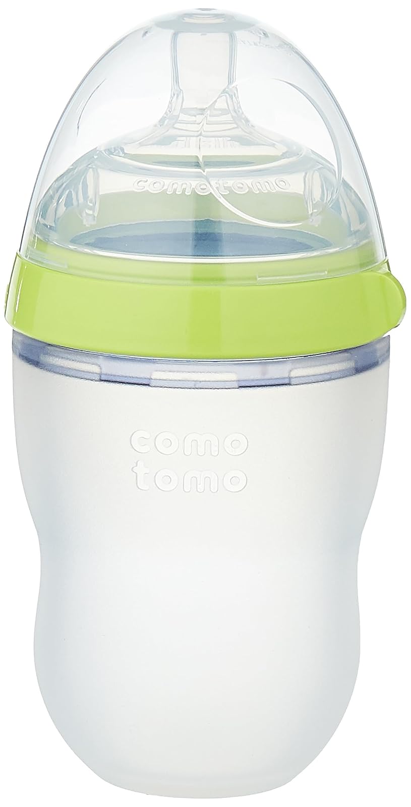 Comotomo Natural Feel Baby Bottle, Green, 5 Ounces