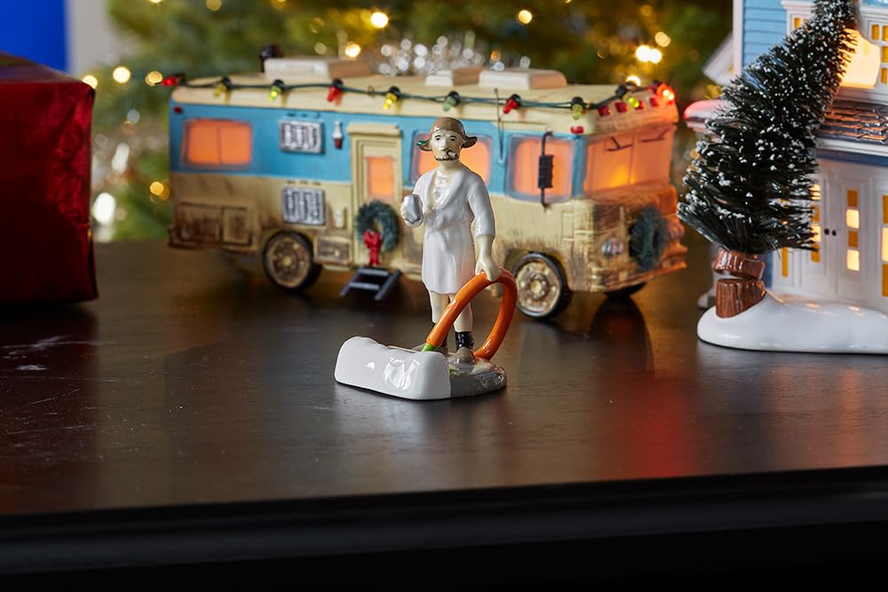 Department 56 Snow Village National Lampoon's Christmas Vacation Accessories - Figura Decorativa del Primo Eddie en la mañana, 2,95 Pulgadas, Multicolor