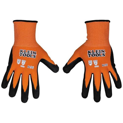 Klein Tools 60673 | Guantes electricista A1 | Ajuste Cómodo | Talla XL | Trabaja cómodo y con buen agarre. Estos guantes electricista se ajustan a la mano y facilitan el manejo de herramientas.