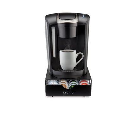 Keurig - Cajón de almacenamiento delgado no enrollable, almacenamiento en cápsulas de café, capacidad para hasta 24 cápsulas Keurig K-K-Cup, color negro, cajón de almacenamiento - 24 quilates, 9.25 x