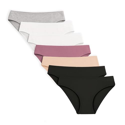 BODYcontrol Calzones de Mujer Algodón Corte Bikini Pack, Bikinis Básicos Cómodos, Ropa Interior Mujer Lencería Dama Bragas Pantaletas Panties Stretch Suaves Ideal Set Diario 2986