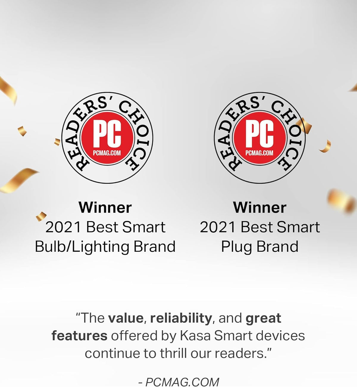 Kasa Smart - Bombillas WiFi inteligentes regulables que cambian a todo color y funcionan con Alexa y Google Home, A19, 9 W, 800 lúmenes, solo 2,4 GHz, no requiere hub, paquete de 2 (KL125P2), multicolor