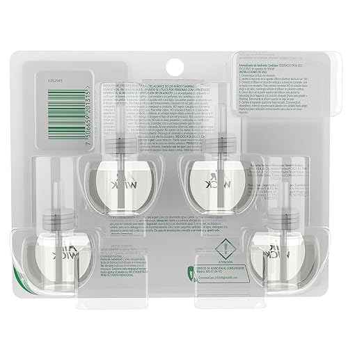 Air Wick Repuestos para Aromatizante Eléctrico, Flor de Cempasúchil, 4 Piezas de 20 ml c/u