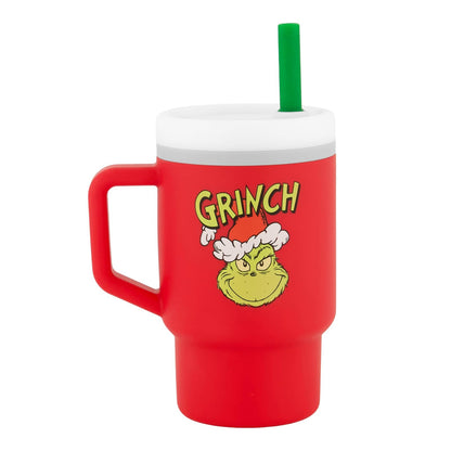 Infantino My 1st Tumbler Vaso de Silicona con Popote 9oz, Verde - Rojo -