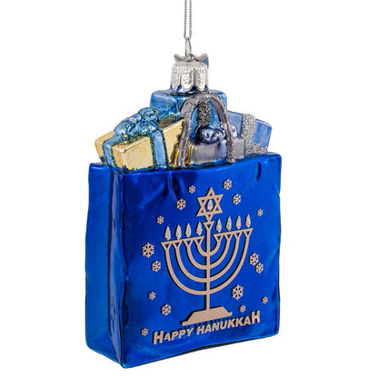 Kurt Adler NB1126 - Adorno para Bolsa de Regalo de Cristal con Gemas Nobles de 10,1 cm