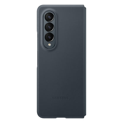 Samsung Galaxy Fold 4 Leather Cover Moss Gray