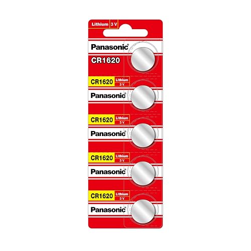Panasonic Pila Tipo Moneda Modelo Cr-1620pm/5b, Rojo