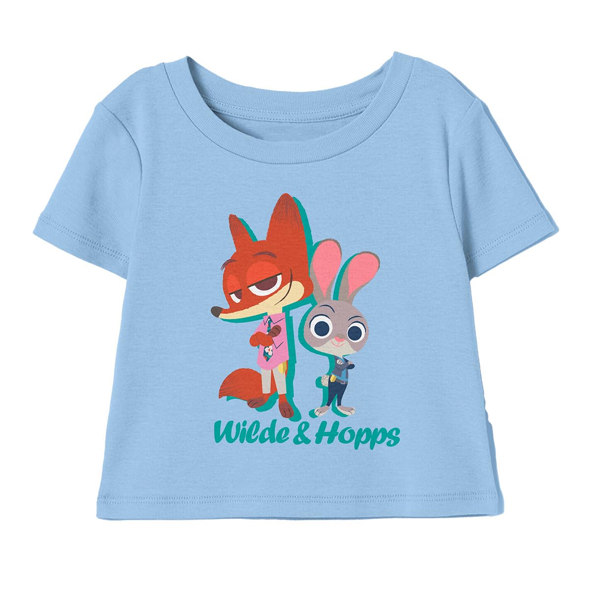 Zootopia Hopps y Wilde Playera Casual para Niñas Fit Regular 6