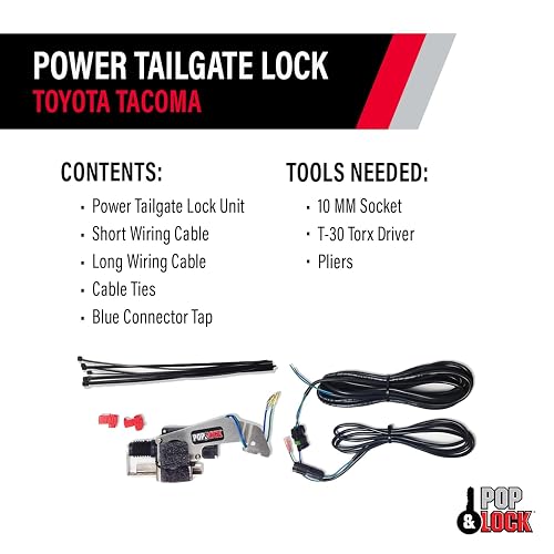Pop & Lock Cerradura Eléctrica Portón Trasero Toyota Tacoma 2005-2015 PL8521