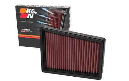 K&N Filtro de Aire para Motor Lavable Compatible con Chevrolet Onix y Tracker 2020-2022, 33-3170