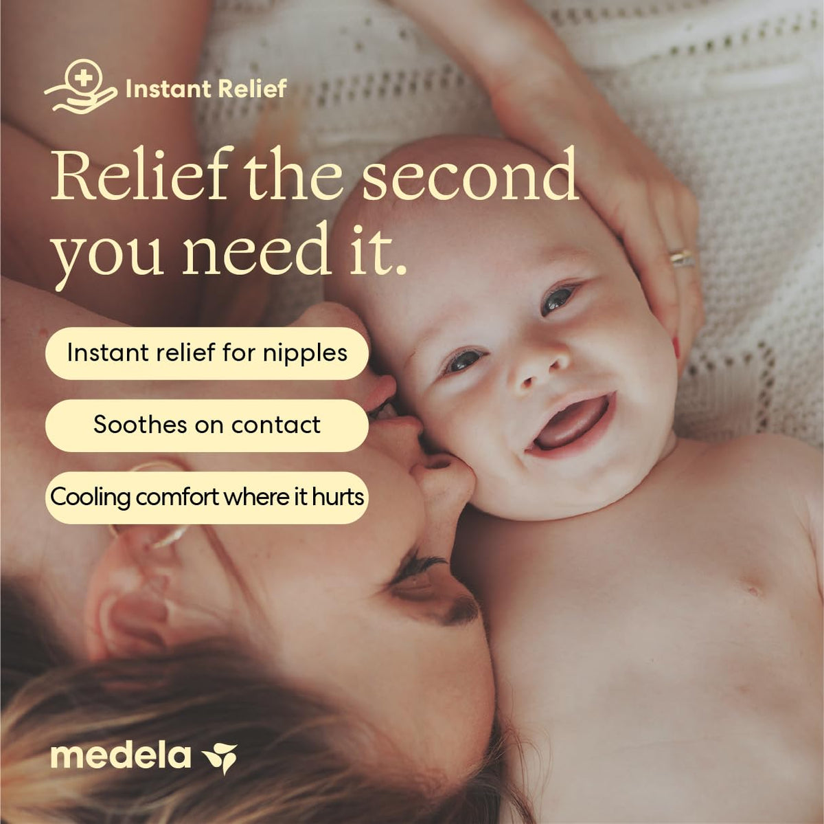 Medela | Parches de Hidrogel para Lactancia | Pezones Agrietados/Doloridos | Contiene: 4 piezas