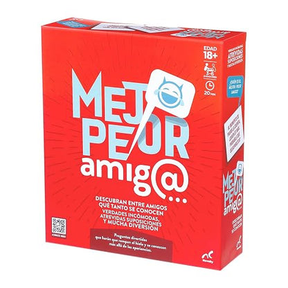 Novelty Corp Juego de Mesa para Fiesta, Mejor - Peor Amigo, Juegos Clásicos y Tradicionales
