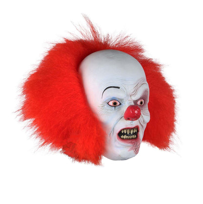 Máscara Original de Classic It Pennywise por Warner Brothers, Máscaras de Eso el Payaso Bailarín Ideales para Halloween, Colección y Fiestas de Disfraces