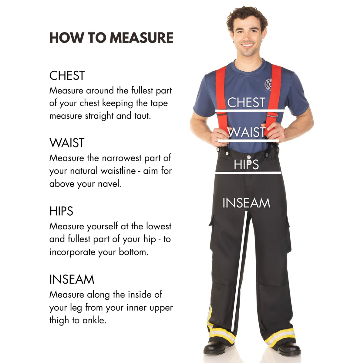 Leg Avenue Mens Fire Captain Costume