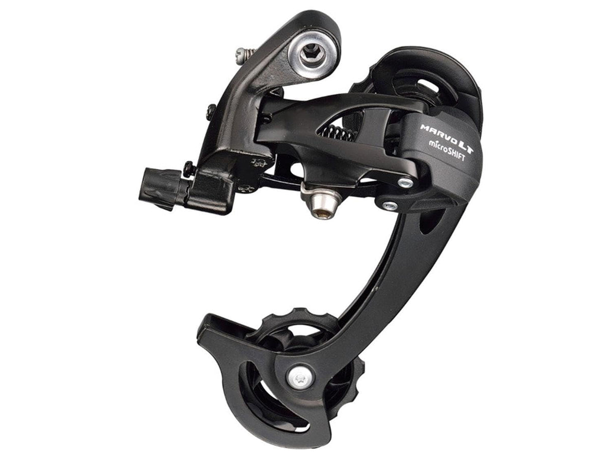 MICROSHIFT Cambio Trasero MTB RD-M46L 8/9P. Aluminio/Acero Largo MAX. 36D Directo MARVO LT Negro