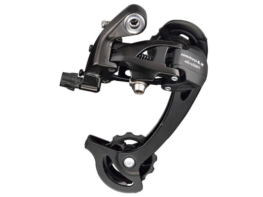 MICROSHIFT Cambio Trasero MTB RD-M46L 8/9P. Aluminio/Acero Largo MAX. 36D Directo MARVO LT Negro
