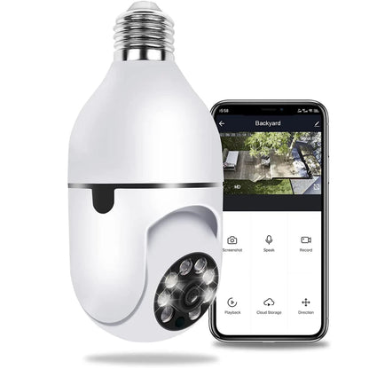 Cámara de seguridad de inclinación panorámica, cámara IP Wi-Fi inalámbrica de alta definición de alta definición (Full-HD 1080P), cámaras de CCTV de vigilancia en el hogar con alarma de detección