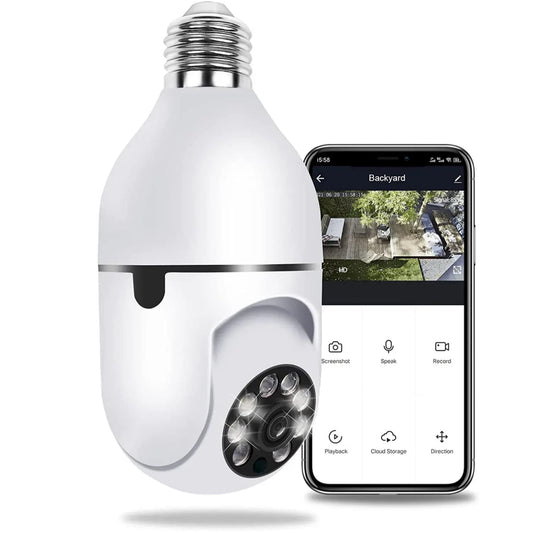 Cámara de seguridad de inclinación panorámica, cámara IP Wi-Fi inalámbrica de alta definición de alta definición (Full-HD 1080P), cámaras de CCTV de vigilancia en el hogar con alarma de detección