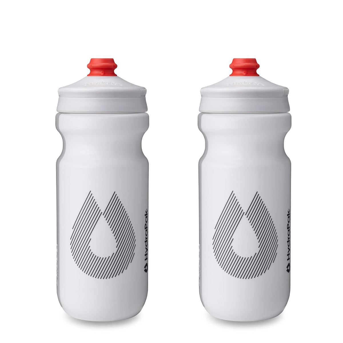 HydraPak Breakaway Surge Botella para Bicicleta Paquete de 2 - Blanco - 20oz - 600ml