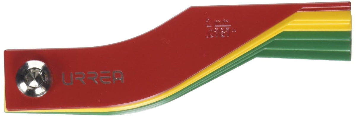 Urrea Herramientas 2337 Calibrador de Balatas Métrico de 8 Hojas Codificadas por Color