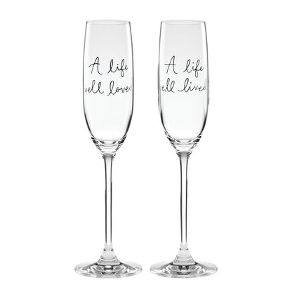 Kate Spade New York Portarretratos Corazón Charmed Life - Flautas para tostar