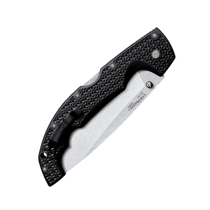 Cold Steel XL Voyager AUS10A - Cuchillo plegable táctico para llevar diario, de 5.5 pulgadas, AUS10A con punta de caída, de 6.7 pulgadas, mango Griv-Ex, en caja