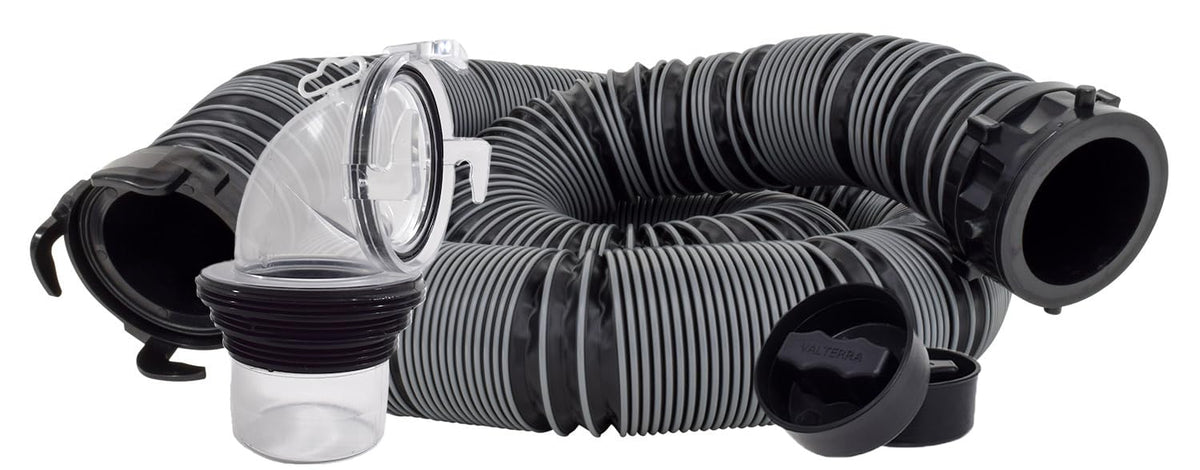 Valterra Kit de Manguera de alcantarillado, Gris/Negro, 15'
