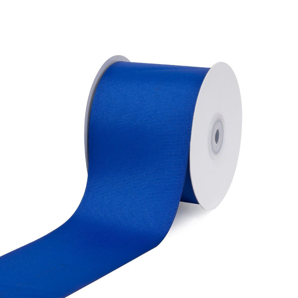 Creative Ideas, Cinta de grogrén sólida de 3 pulgadas, 25 yardas, azul real, 25 yardas