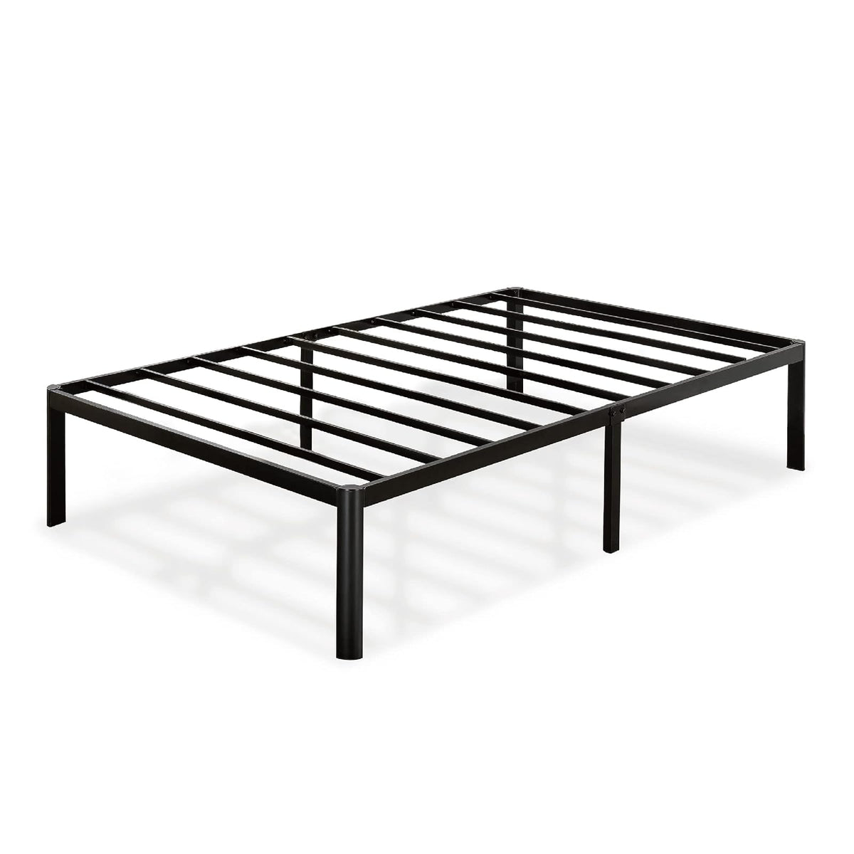 Zinus Van | Base de Cama Individual de Metal Ligero | Garantía de 5 años | Base de cama individual de metal ligero con tiras antihundimiento, espacio de almacenaje bajo la cama, soporta hasta 159 kg