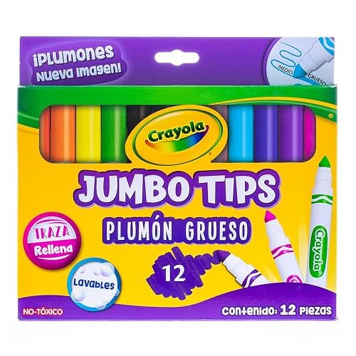Crayola 12 Plumones Gruesos Lavables