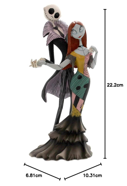 Enesco Disney Showcase Couture de Force Nightmare Before Christmas Jack and Sally Deluxe Figura de 8.74 Pulgadas, Multicolor