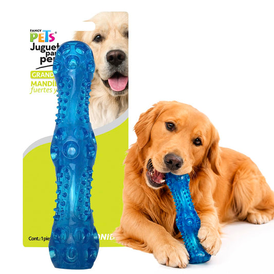 Fancy Pets Juguete Vara Flexible con Sonido para Perro Tamaño Grande Color Azul