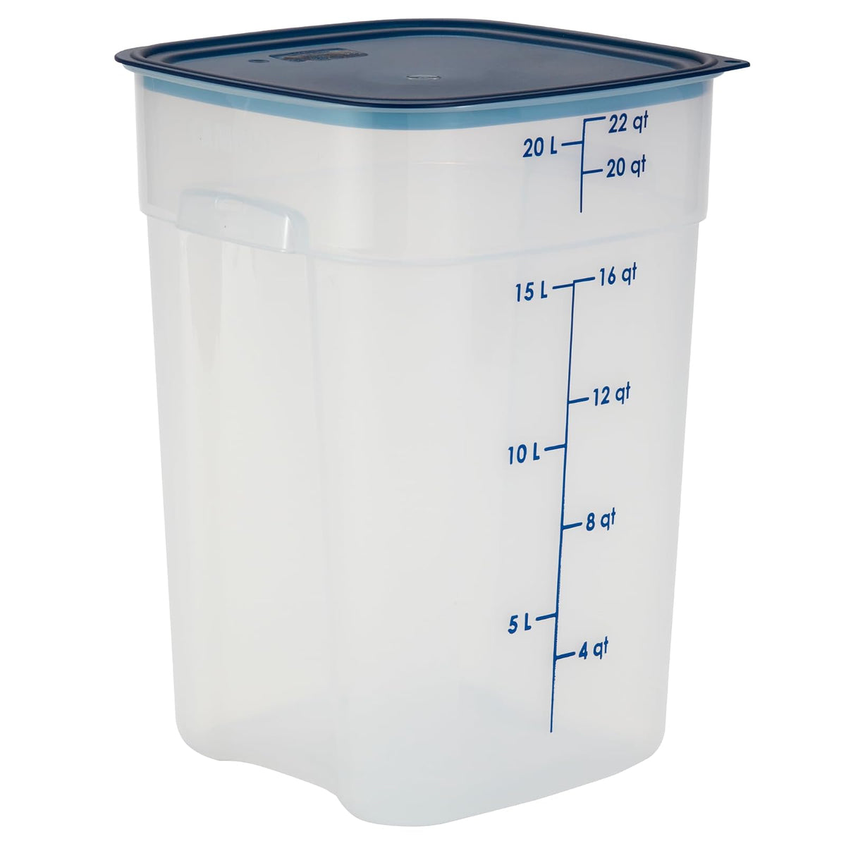 Cambro FreshPro - Contenedor de almacenamiento de alimentos de 22 cuartos (QT) con tapa (grado de restaurante), para preparación de alimentos, cocina comercial, contenedor de comida para mascotas y