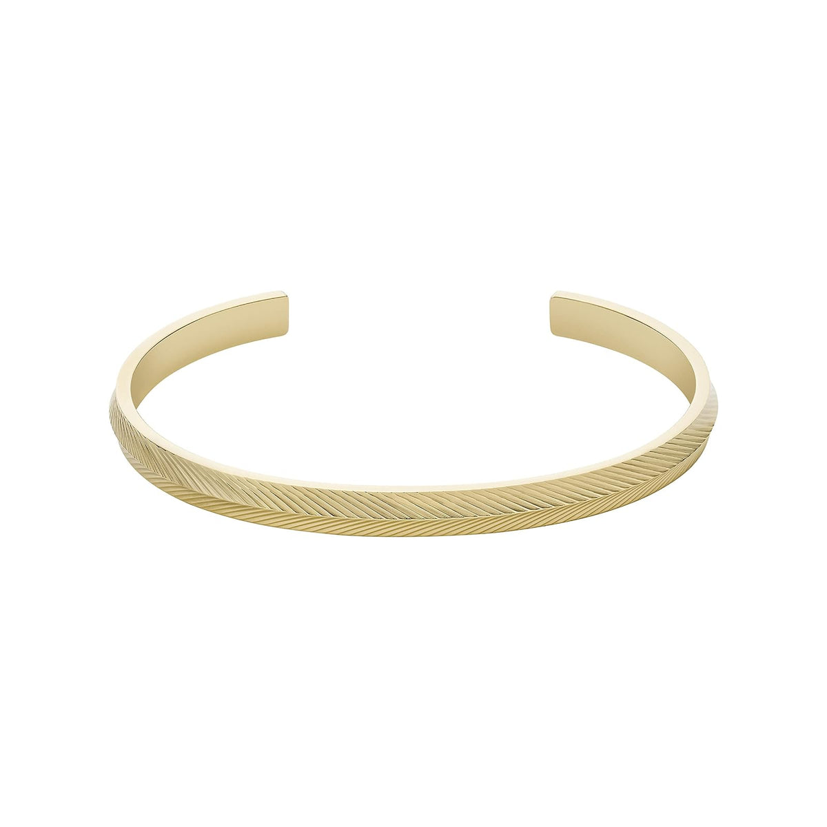 Fossil - Pulsera para mujer, Talla única, Acero inoxidable, Cristal