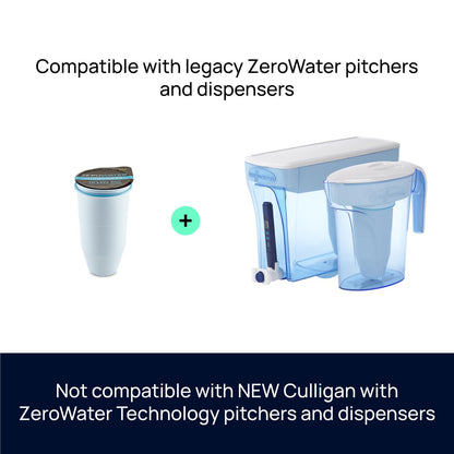 Zero ZeroWater ZD-012RP, jarra lista para verter de 12 tazas con medidor TDS gratuito (sólidos disueltos totales)