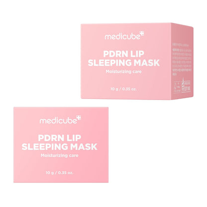 MEDICUBE PDRN Lip Sleeping Mask, Mascarilla Labial Nocturna Coreana con PDRN, Bálsamo Hidratante para Labios Secos, Suaves y Nutridos, 10 g